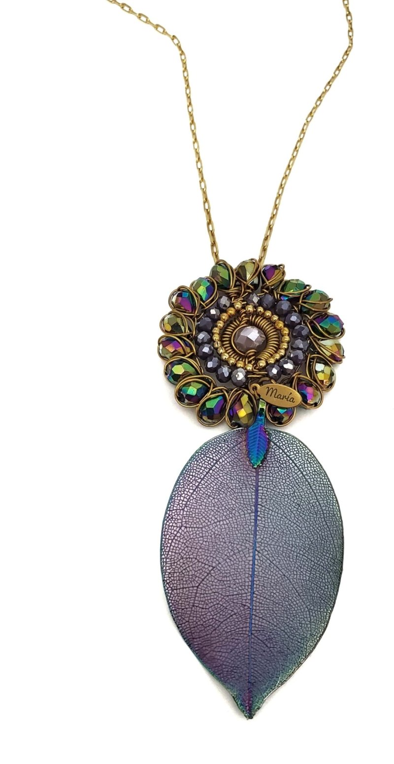 Purple Leaf Necklace - Image 2