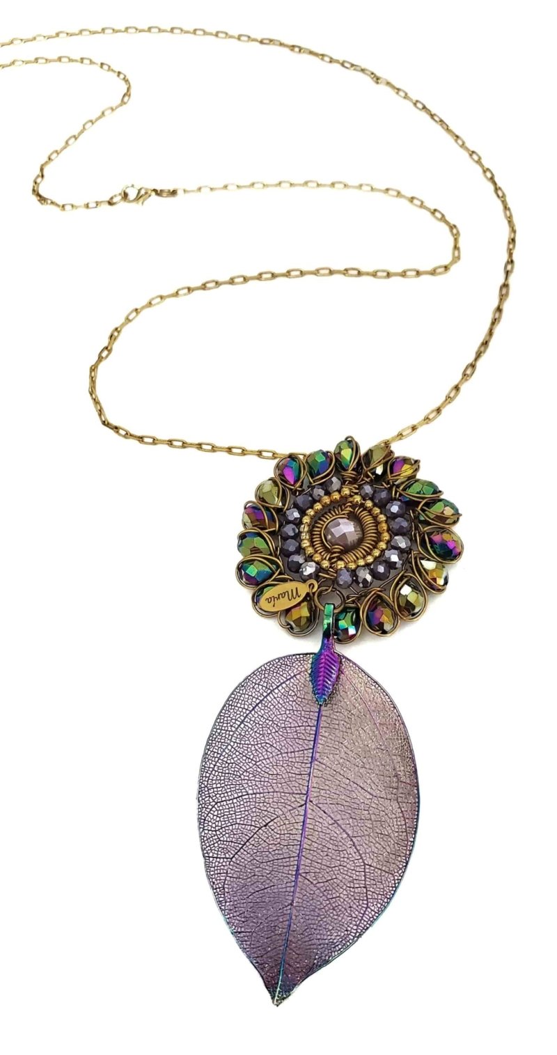 Purple Leaf Necklace - Image 3